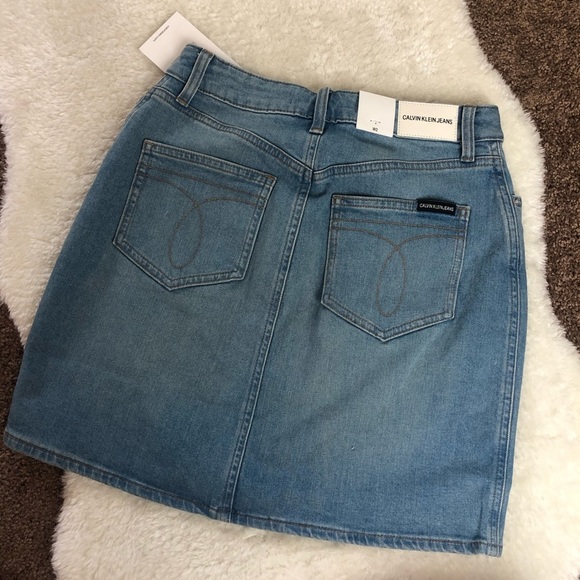 NWT❗️Calvin Klein❗️Denim Mini Skirt - Picture 2 of 6
